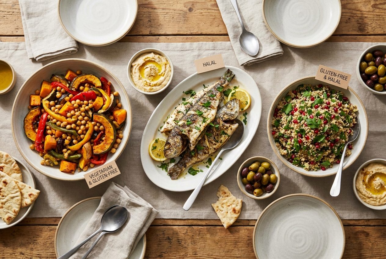 Halal, vegetarian, gluten-free: cooking for every diet at one table