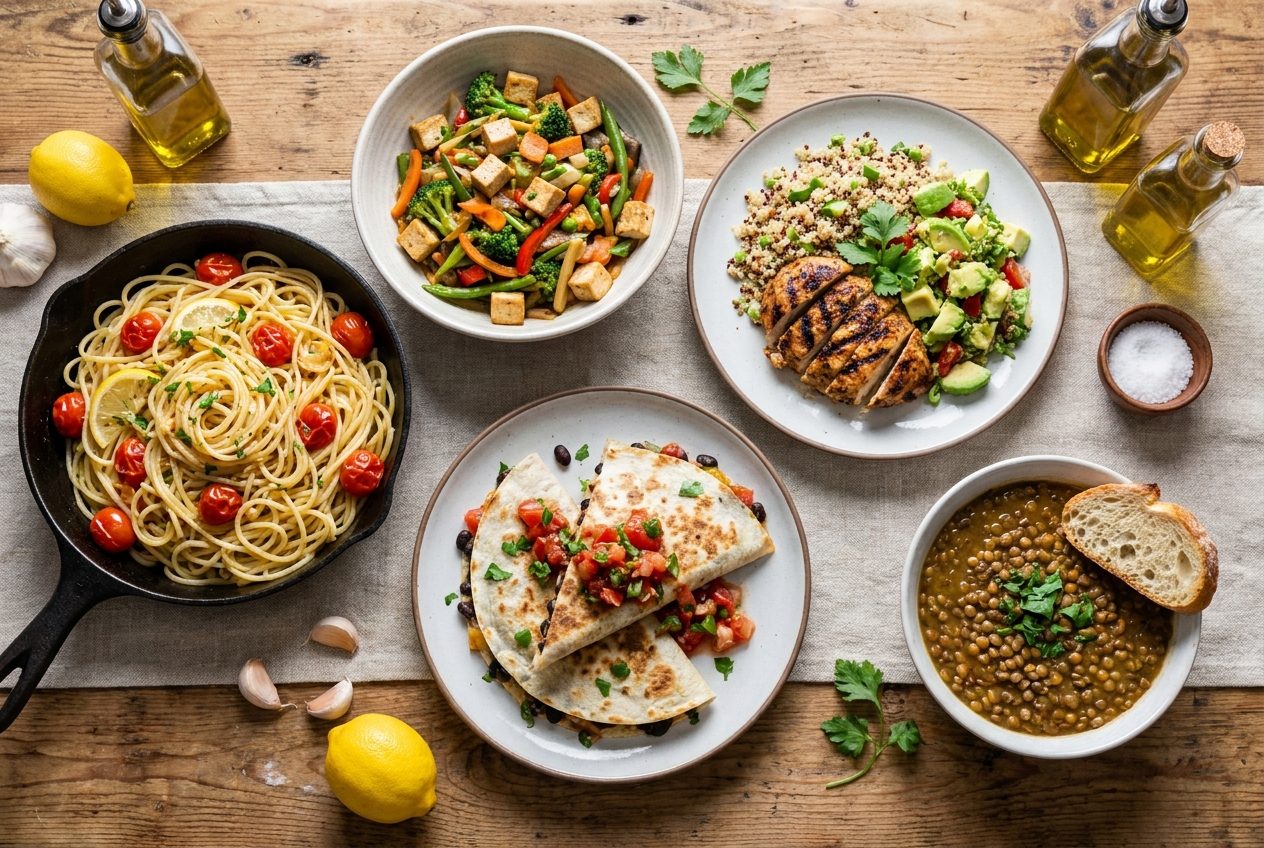5 weeknight dinners ready in 30 minutes or less