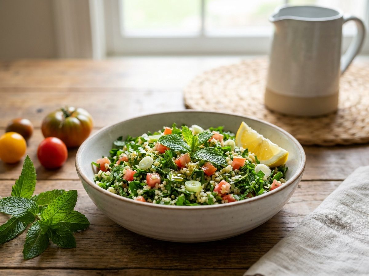 Tabbouleh libanese al prezzemolo