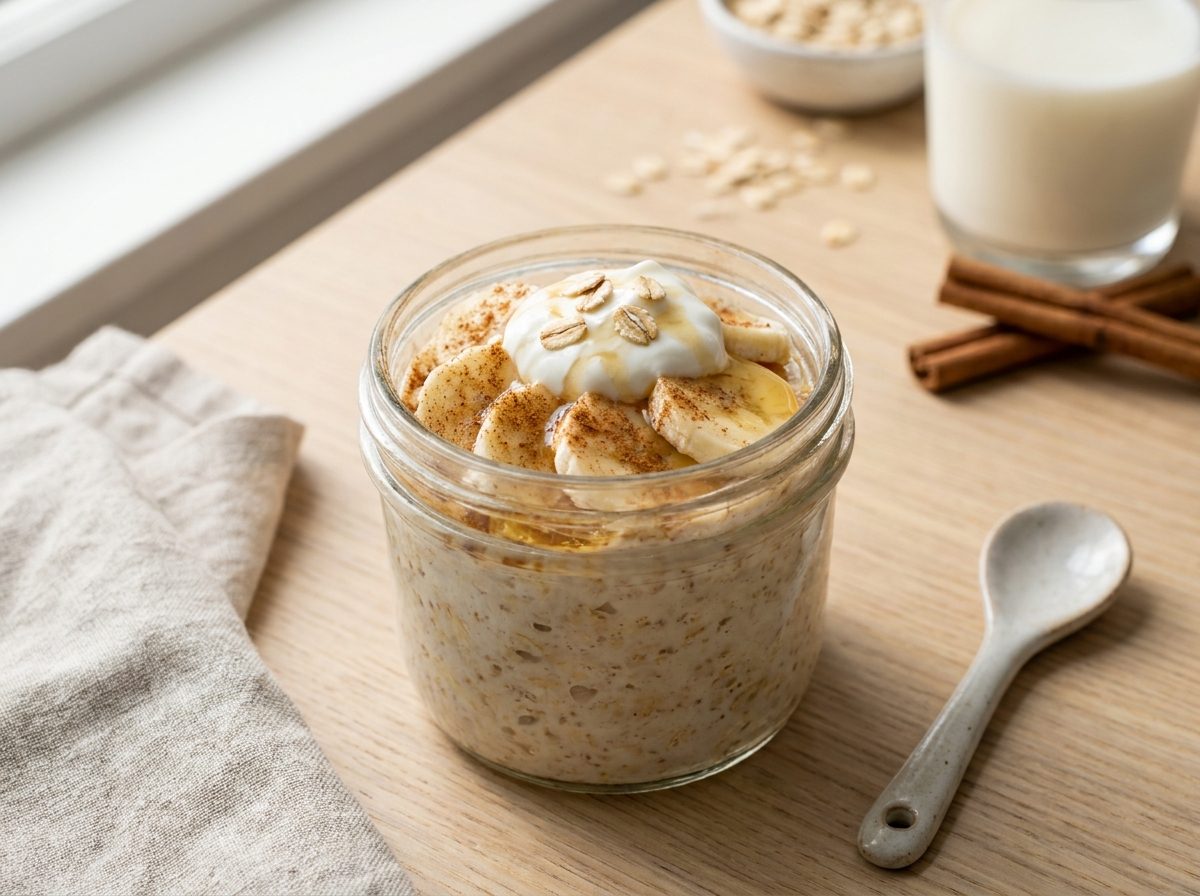 Cinnamon Banana Overnight Oats