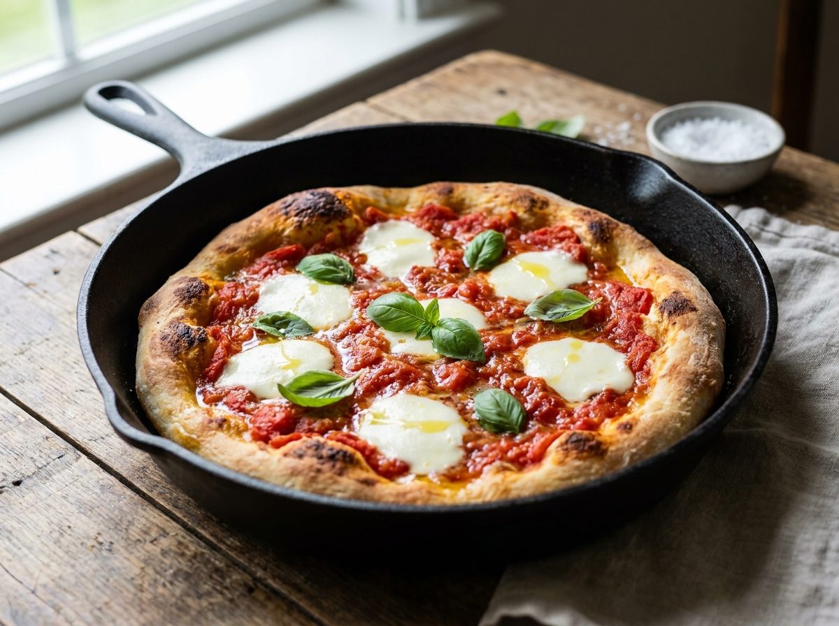 Skillet Margherita Pizza