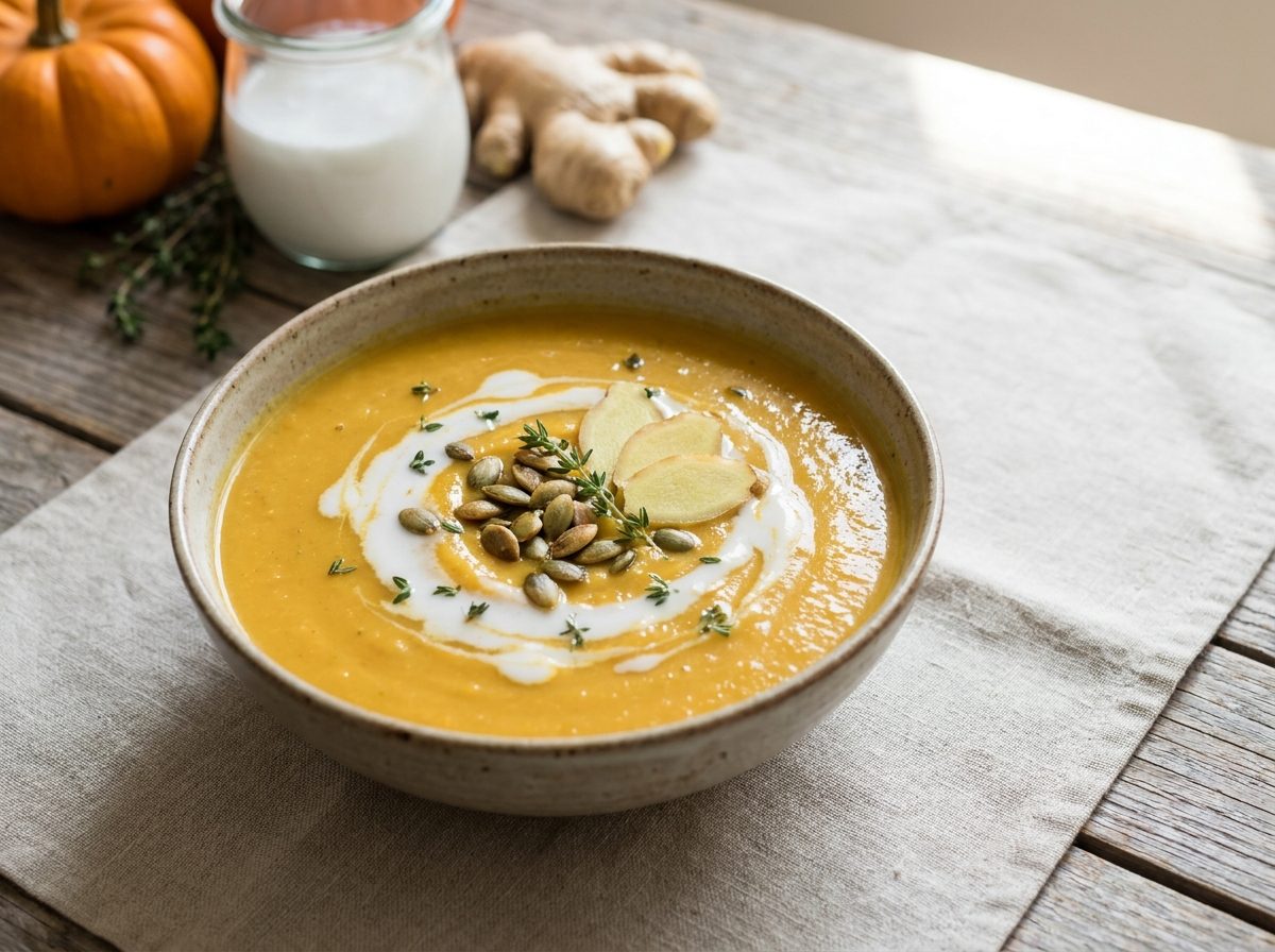 Creamy Pumpkin Coconut Soup